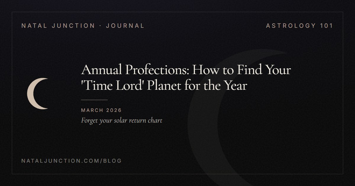 Annual Profections: How to Find Your 'Time Lord' Planet for the Year