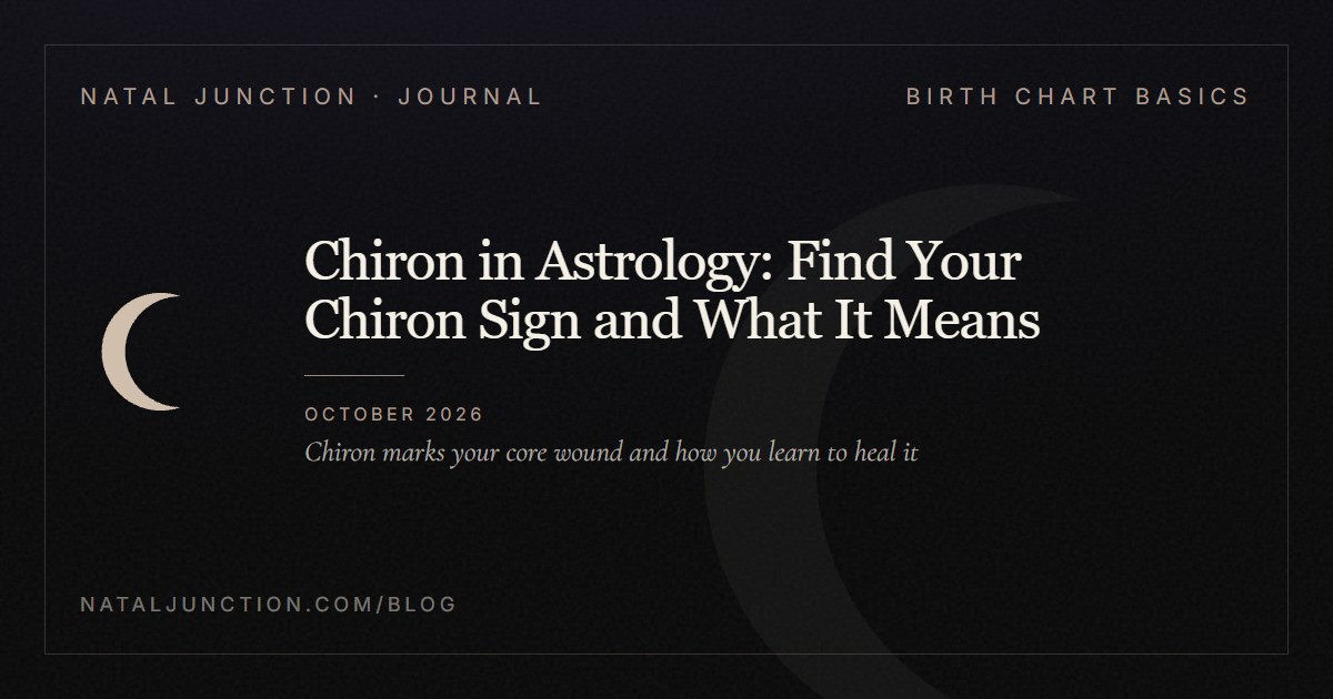 Chiron in Astrology: Find Your Chiron Sign and What It Means
