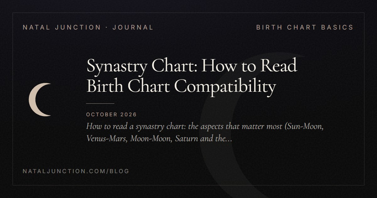 Synastry Chart: How to Read Birth Chart Compatibility