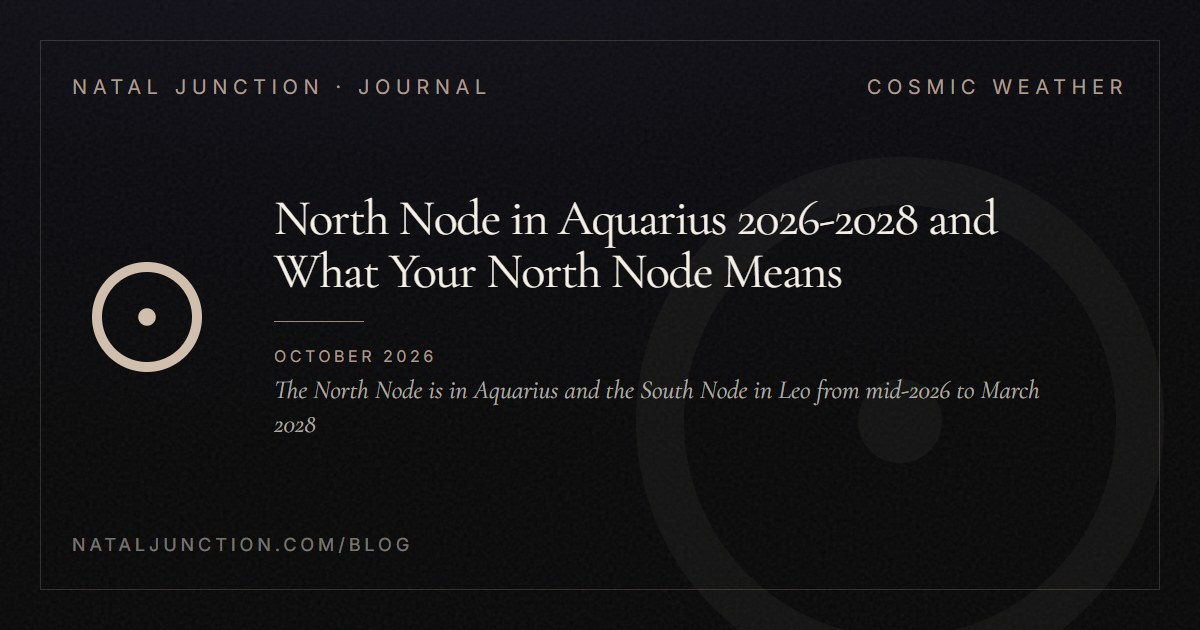 North Node in Aquarius 2026-2028 and What Your North Node Means