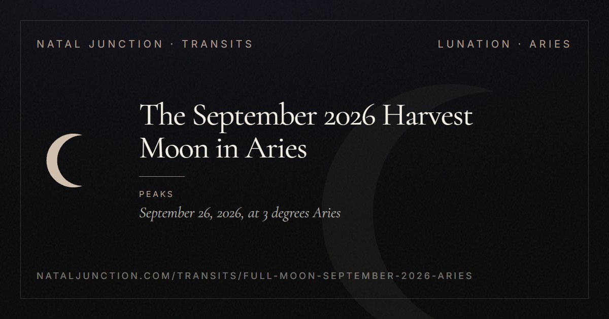 The September 2026 Harvest Moon in Aries