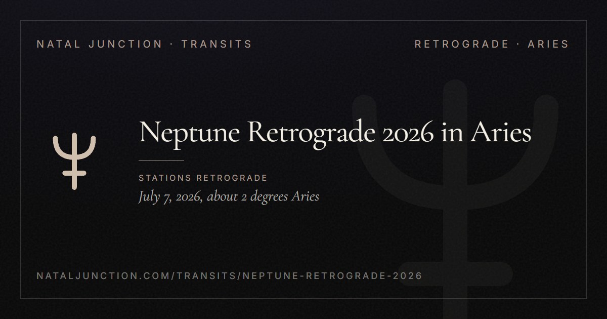 Neptune Retrograde 2026 in Aries