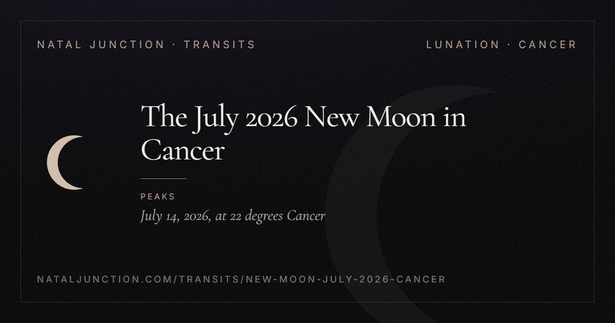 The July 2026 New Moon in Cancer