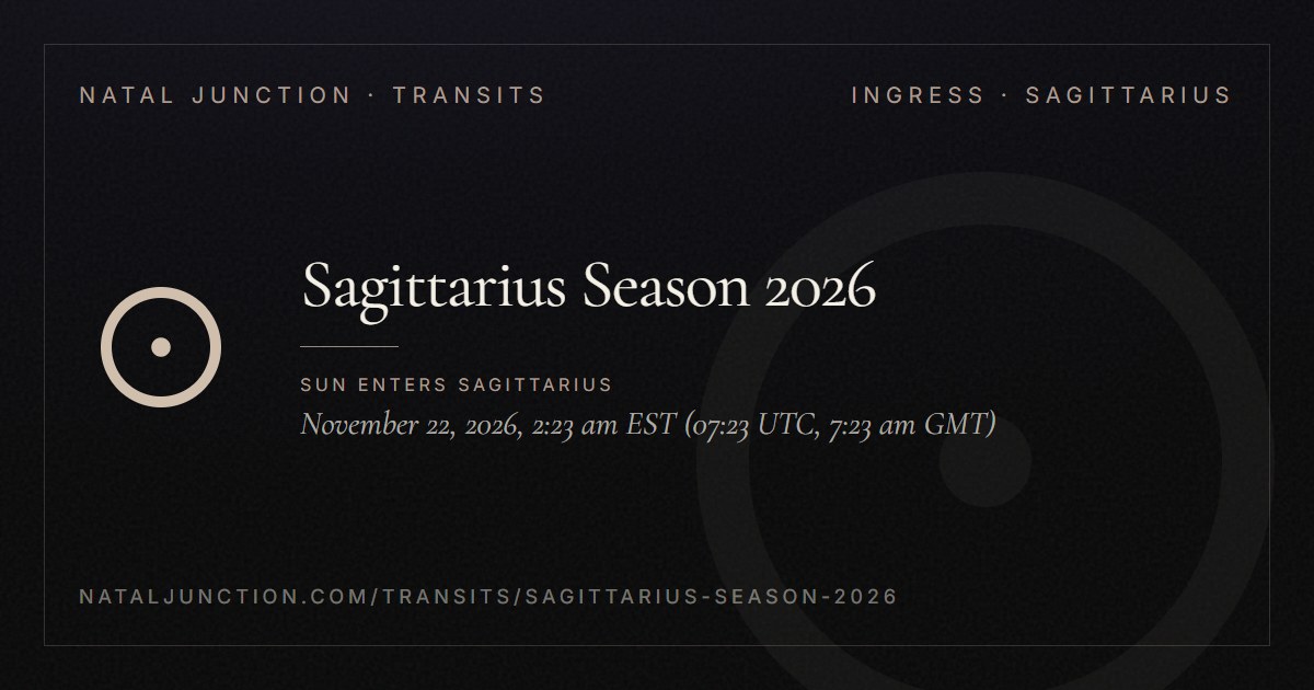 Sagittarius Season 2026
